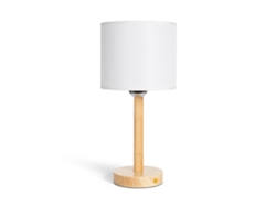 Lámpara de mesa LED de 1 W, portátil, madera, con batería recargable USB, Folgosa, natural, Ledkia