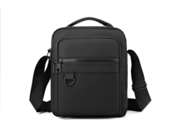 Bolso bandolera para hombre (negro), sencillo y elegante.