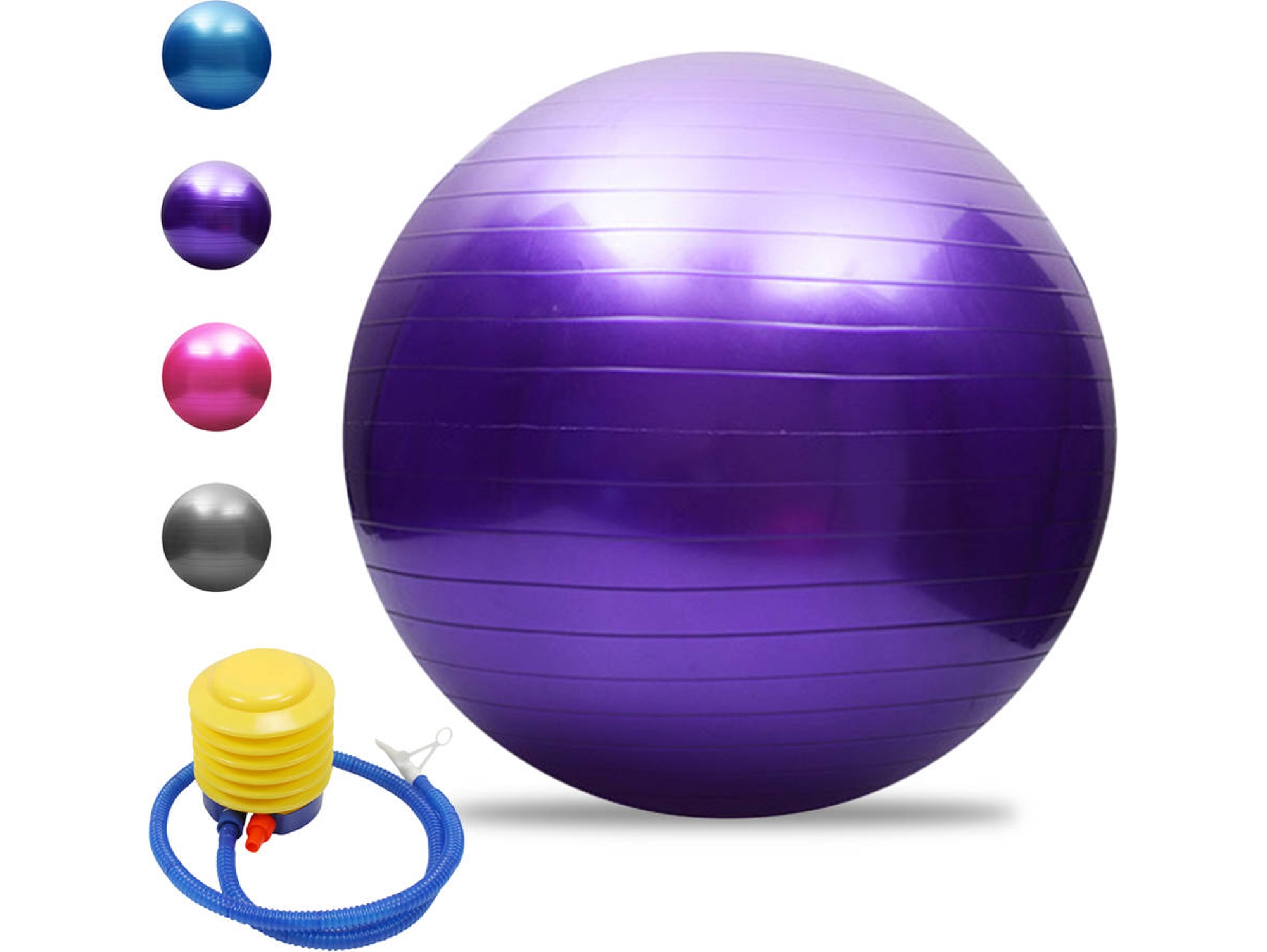 Balón de Yoga ANSELF Morado (65cm)
