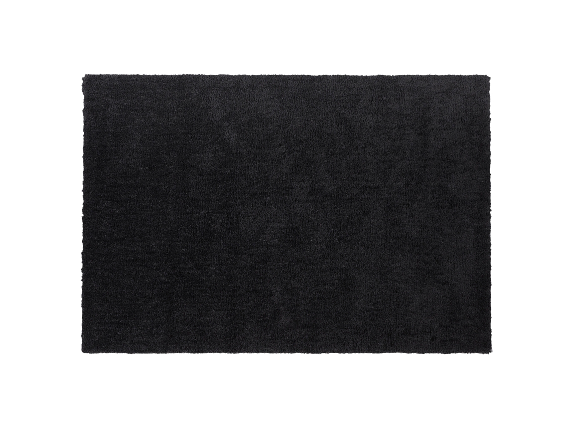 Alfombra BELIANI Demre de Poliéster Negro 140x200
