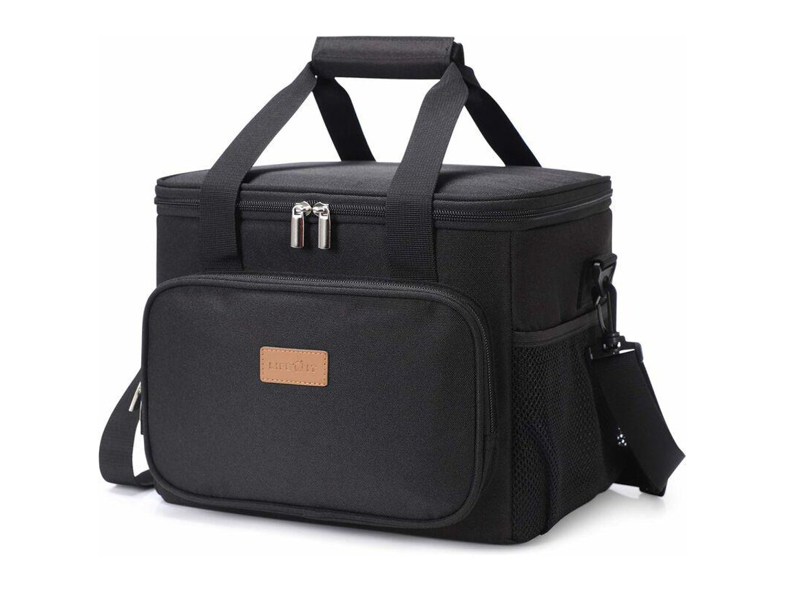 Lancheira Térmica 15l, Bolsa Térmica, Bolsa Para Lancheira Para Trabalho, Escola, Praia, Piquenique (preta)