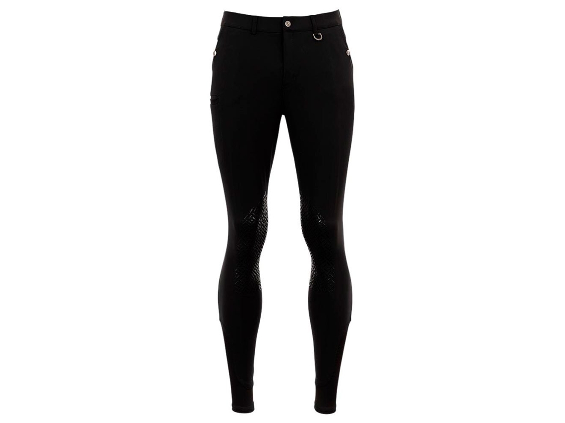 Calça de Montar com Reforço de Joelho de Silicone Maikel Preto 46Br