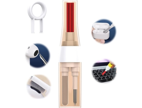Kit de limpieza 3 en 1 Airpods Pro Limpiador de Airpods Pluma de limpieza Auriculares Airpods Pro Cepillo de limpieza de auriculares Compatible con...