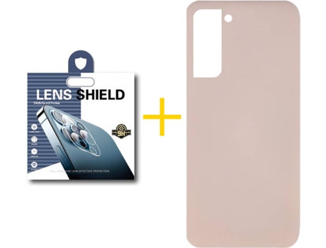 Carcasa + 1 Protector de Cámara para Samsung Galaxy S22 Plus 5G SKYHE Rosa Pastel