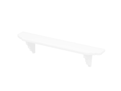 Estante De Pared Para Casa De Muñecas 1:12 Miniatura De Madera Mueble Baño Decoración Accesorio Blanco