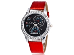 Reloj De Pulsera Analógico Sencillo Y Elegante Con Correa De Piel Sintética (blanco)