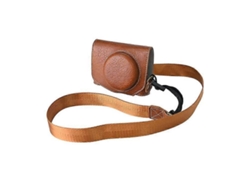 Estuche de piel sintética texturizada con correa para el hombro compatible con Canon G7 X Mark II / G7 X Mark III