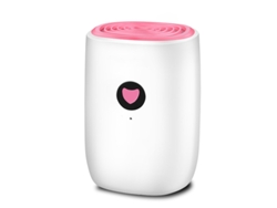 Deshumidificador Eifson con tanque de agua de 780 ml y apagado automático (rosa)