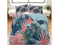 Juego Ropa Cama Estampado Funda Nórdica Diseño Juego Funda Almohada 200x200 Cm 200 X 65