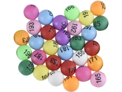 Juego de 100 pelotas de tenis de mesa numeradas (1-100), 4 cm