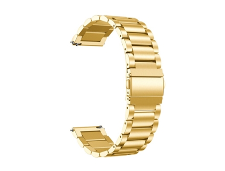 Correa de reloj de acero inoxidable de 20/22 mm Universal para Ticwatch/Moto 360 2nd 460/Samsung Gear S3/HUAWEI GT Metal Wristband gold_22CM
