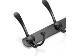 Estante de pared con 5 ganchos resistentes y antideslizantes
