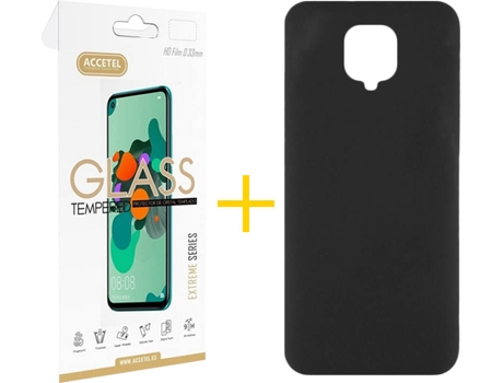 Kit Funda + Protector de Pantalla Xiaomi Mi 11 Lite 5G ACCETEL Liso 2 Negro