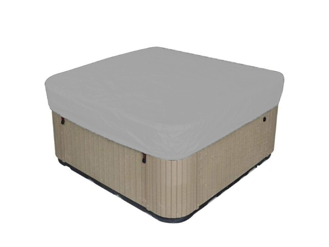 KOFIHETY Tapa Cuadrada para Bañera de Hidromasaje Jardín Tapa de Spa Sustituible Impermeable con Protección UV Tapa Rectangular para Spa Exterior (Varios Tamañ