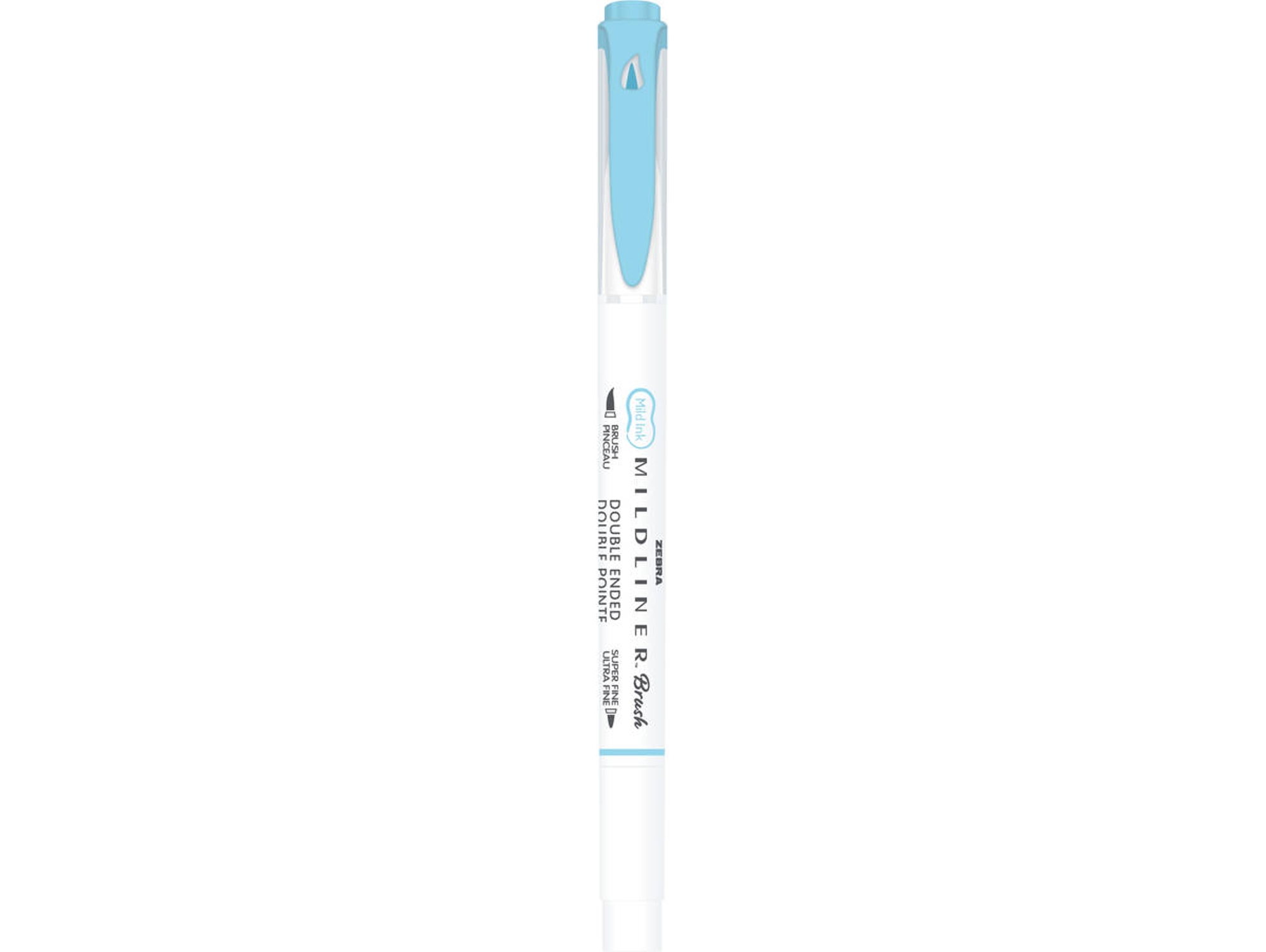 Marcador ZEBRA Mildliner (Pincel Punta Doble - Azul)