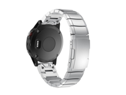 Bracelete Para Garmin Forerunner 945 - Liga De Titânio - Liberação Rápida (22mm) Prata