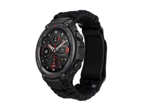 Correa Pulsera Fio Trenzado para Amazfit T-Rex Pro Negro
