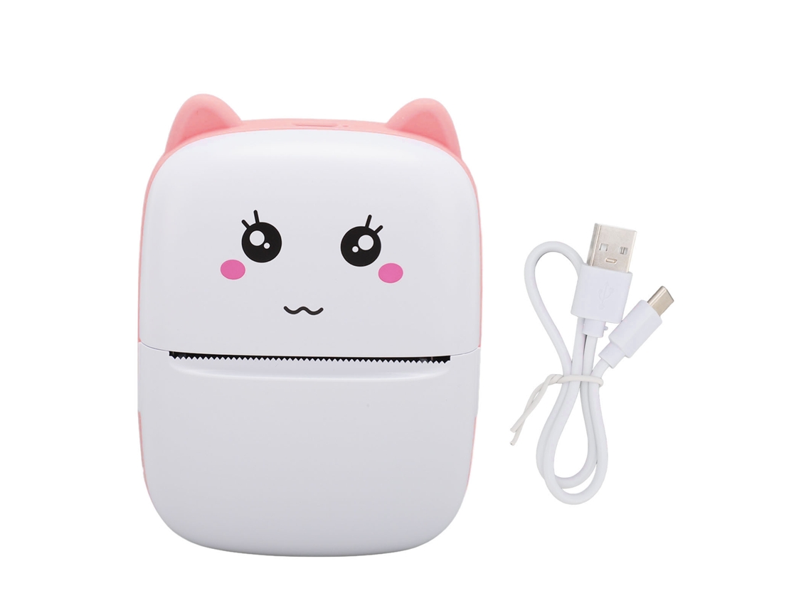 Mini Impresora Térmica Portátil Con Bluetooth Para Estudiantes - Fotos - Preguntas Incorrectas - Rosa