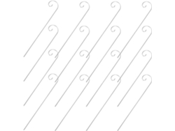 Ganchos Decorativos Y Elegantes De Plata, Juego De 25 Unidades, Inoxidables.