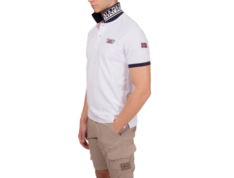 Polo de Hombre NAPAPIJRI Algodón Blanco (3XL)