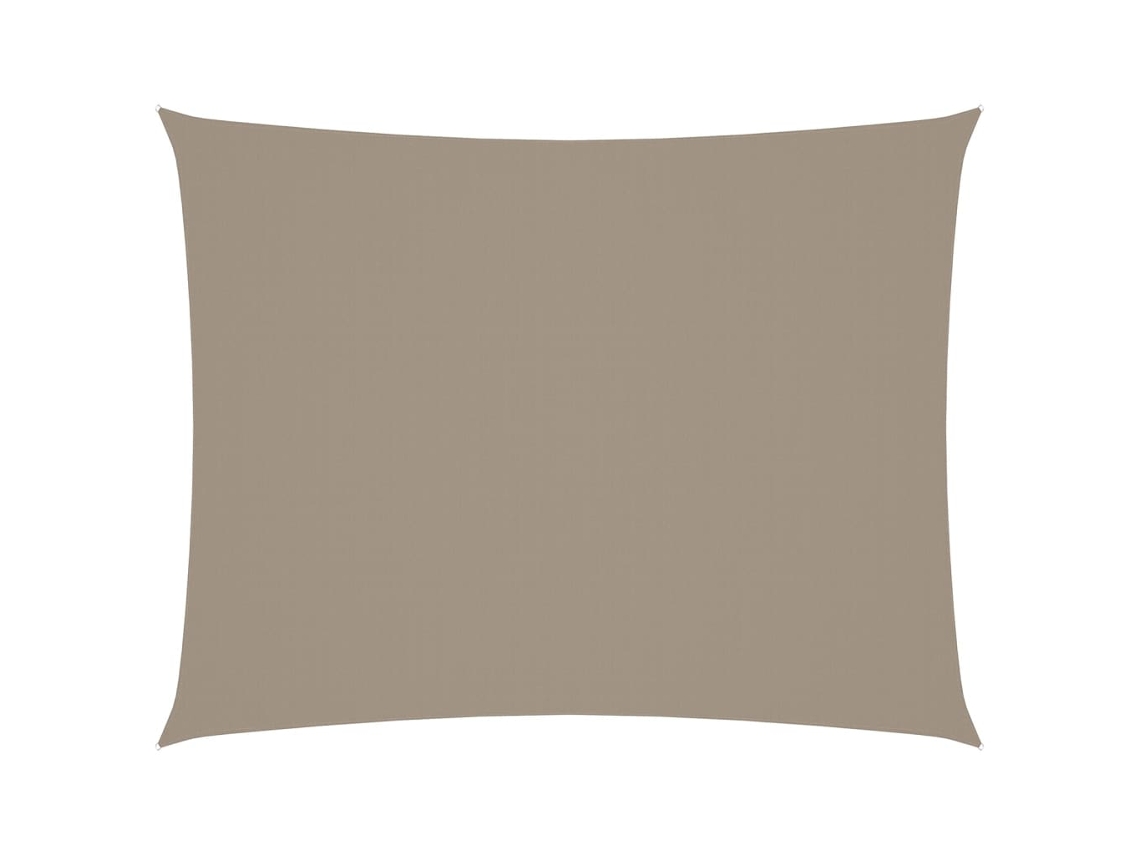 Maison Exclusive - Toldo De Vela Rectangular Tela Oxford Gris Taupe 6x7 M