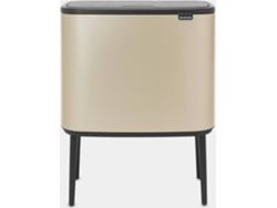 Bote de Basura BRABANTIA 304583 Bo Touch (Champán - 9,4 kg - 54 x 31 x 70 cm - Garantía: 10 Años)