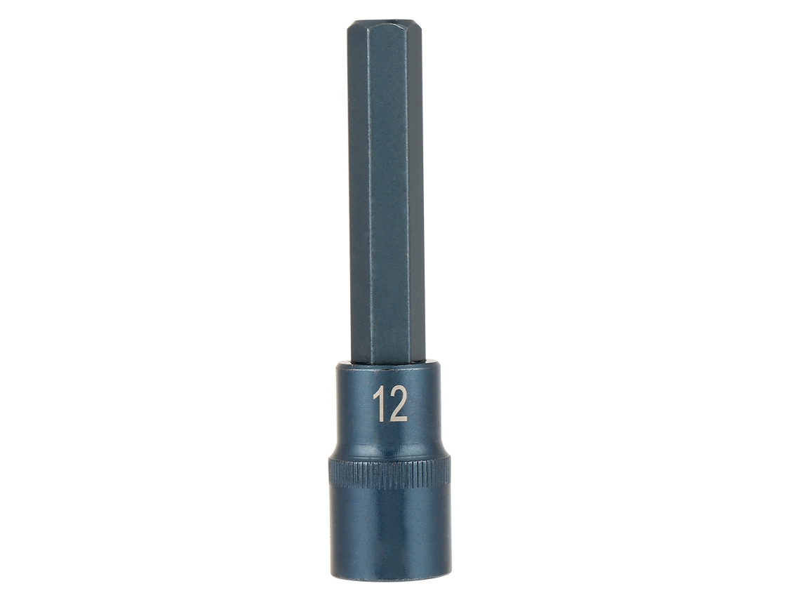Adaptador de Soquete Hexagonal para Chave Elétrica 1/2'' 100mm Aço S2