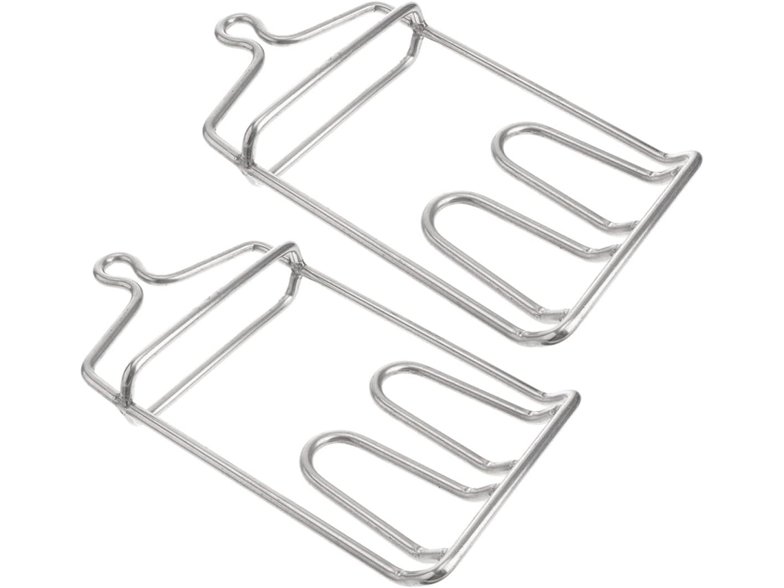 Crochets À Viande En Acier Inoxydable Argenté 2pcs Para Suspendre Le Rôti Viande, ...