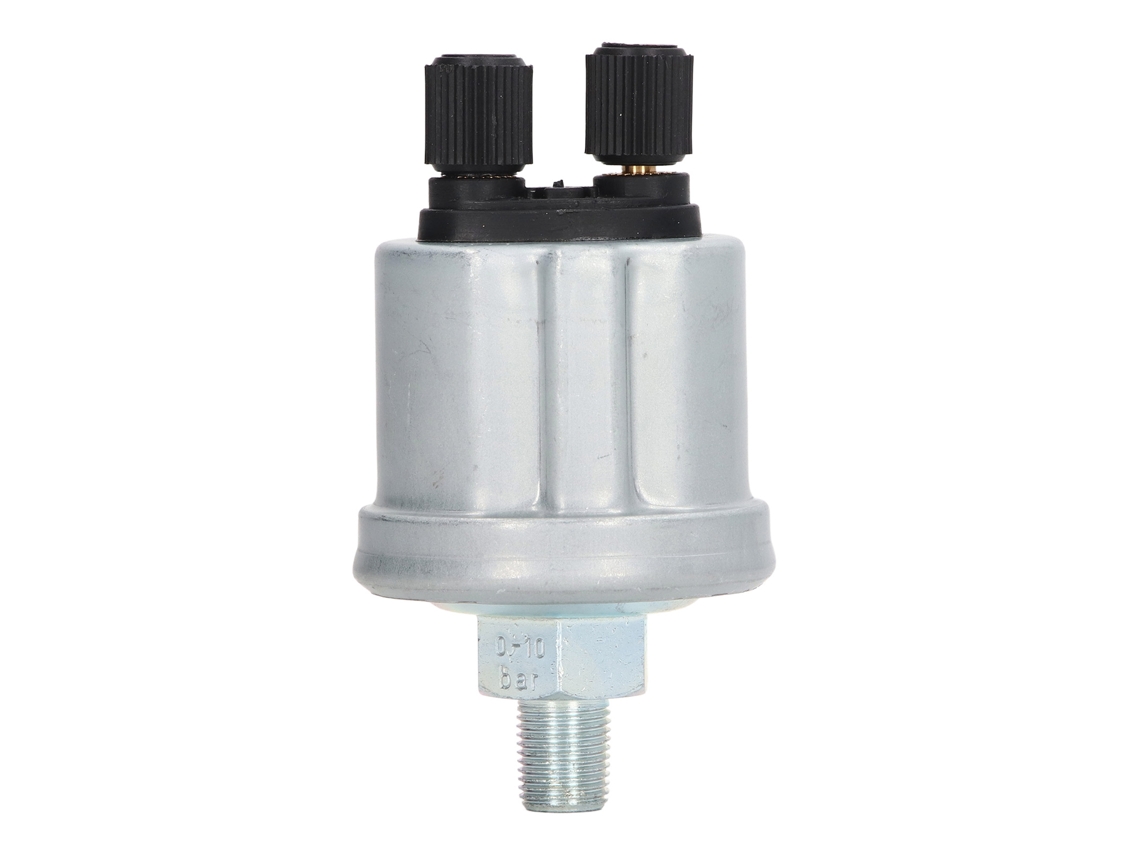 Sensor de presión de aceite NPT de 1/8" para generador VDO, 0-10 bar, aluminio y acero.