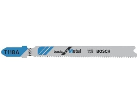 Hoja de Sierra de Calar BOSCH T 118 A Basic para Metal