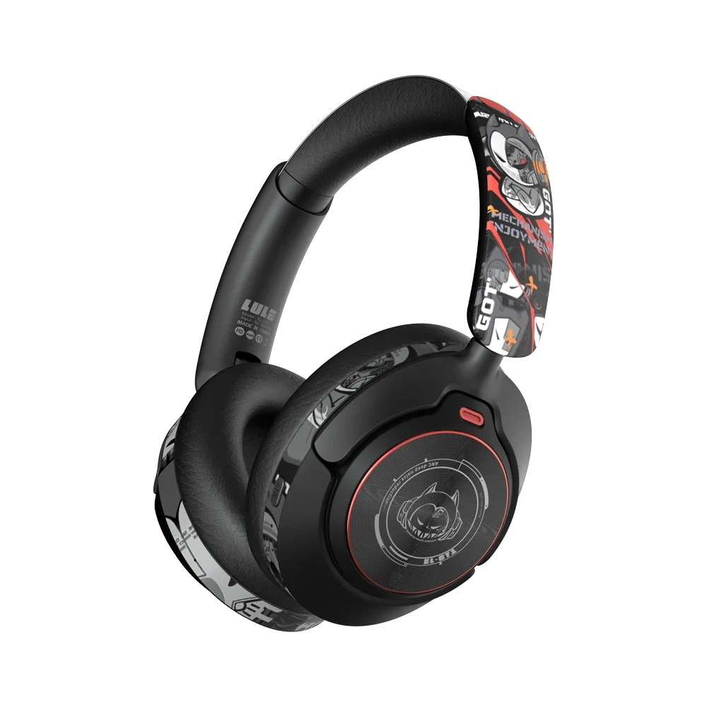 Auriculares Inalámbricos Híbridos Con Cancelación Activa De Ruido Y Bluetooth 5.4 (negros) Con Micrófono