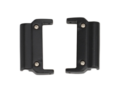 Adaptador de correa de reloj de metal para ajuste rápido de 22 mm, color negro