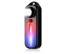 YIZHOOD Luz trasera de bicicleta LED impermeable USB recargable luz trasera DES593 (negro)