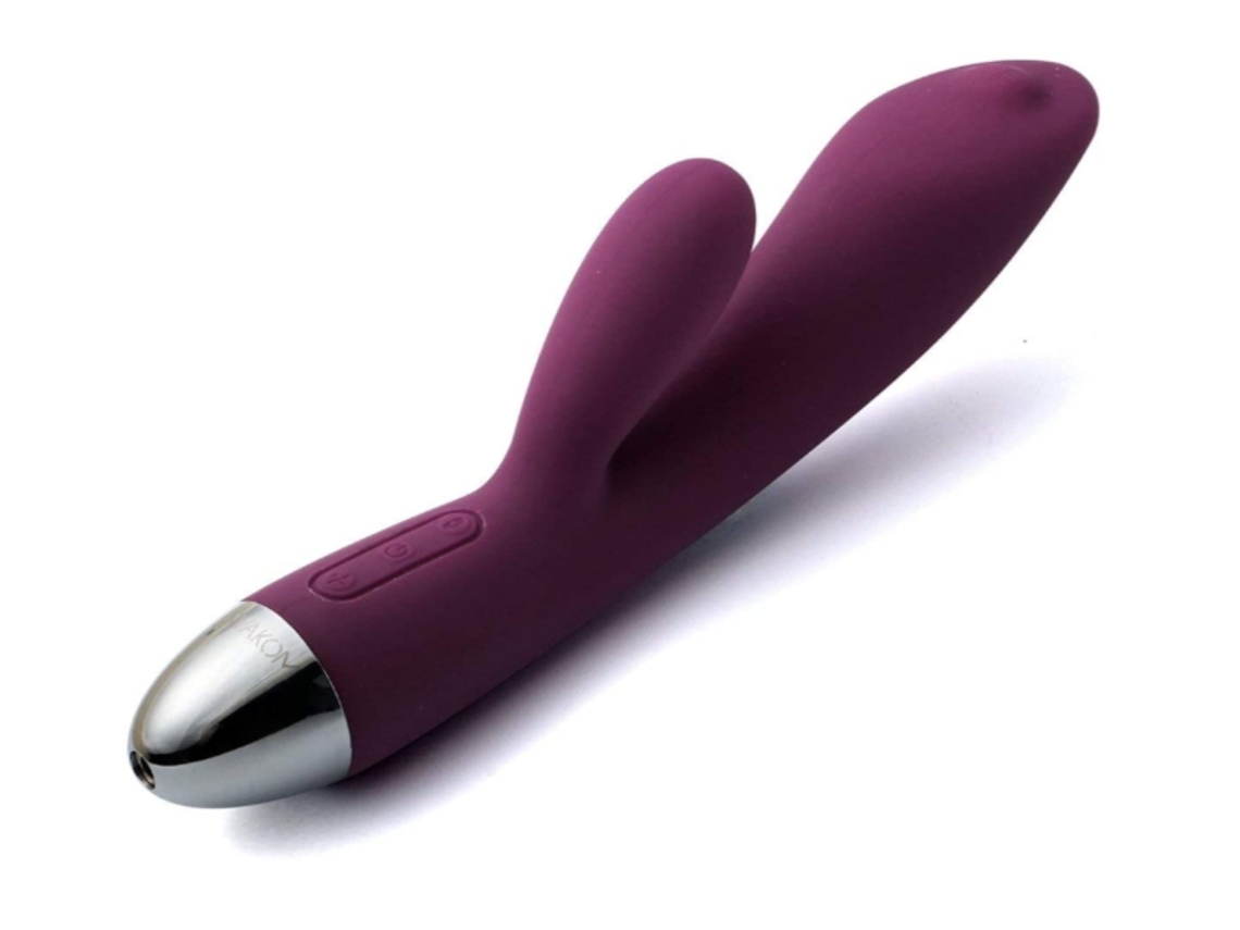 Vibrador de conejo giratorio para el punto G Svakom Violet Trysta