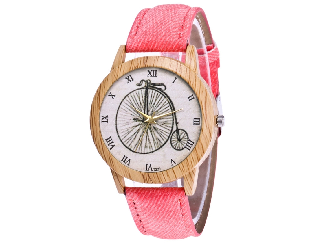 Reloj De Pulsera Zhoulianfa De Cuarzo Con Correa De Lona Y Números Romanos (rosa)