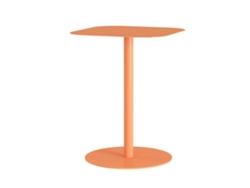 Mesa auxiliar Nastätten para interior/exterior, cuadrada, 50x40x40 cm, naranja, [EN.CASA]
