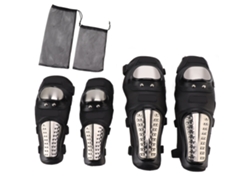 Protectores Ajustables De Rodilla Y Codo Resistentes A Los Impactos Para Adultos, Ideales Para Motociclismo, Esquí Y Deportes Al Aire Libre.