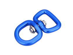 Conector giratorio de aluminio azul oscuro