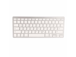 Teclado inalámbrico portátil universal Bluetooth, delgado y silencioso, teclado alemán para iOS, Android y Windows.