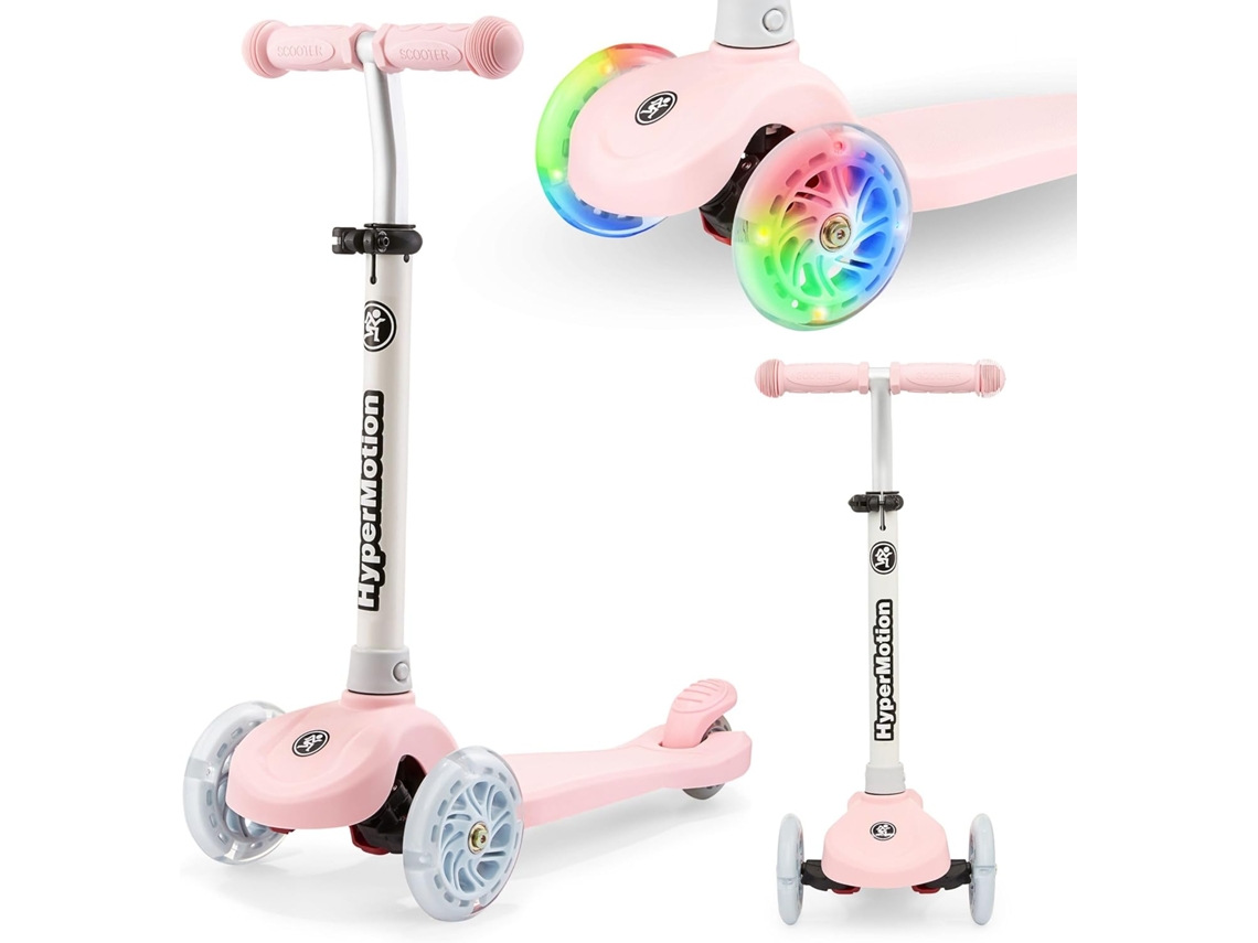 Patinete infantil 3 ruedas 3-8 años ruedas LED HYPERMOTION