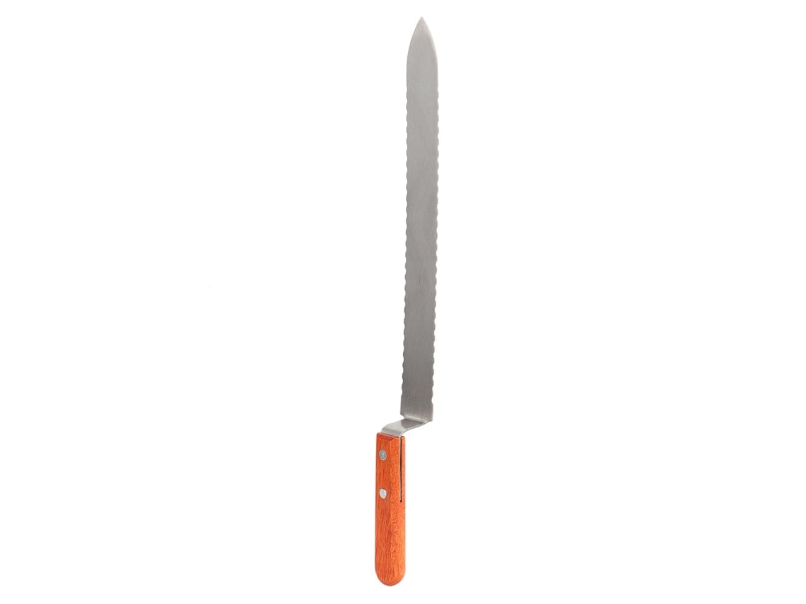 Herramienta Multifuncional De Apicultura: Cortador De Miel De Acero Inoxidable Con Mango De Madera.