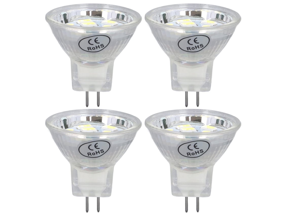 Bj-4 Peças De Lâmpada Led Mr11 3w 300lm 9 Pérolas Base De Pino Duplo Para Lâmpada De Paisagem Luz Branca Fria