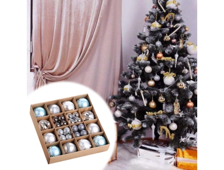 44 piezas decoración de árbol de Navidad con bolas navideñas