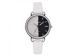 Reloj De Pulsera Vansvar Para Mujer Con Diseño Floral, Correa De Poliuretano, Movimiento De Cuarzo Y Diamantes De Imitación Verdes.
