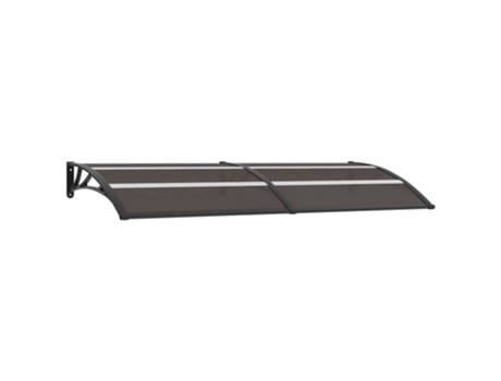 MAISON EXCLUSIVE Marquesina para puerta PC negro 240x80 cm