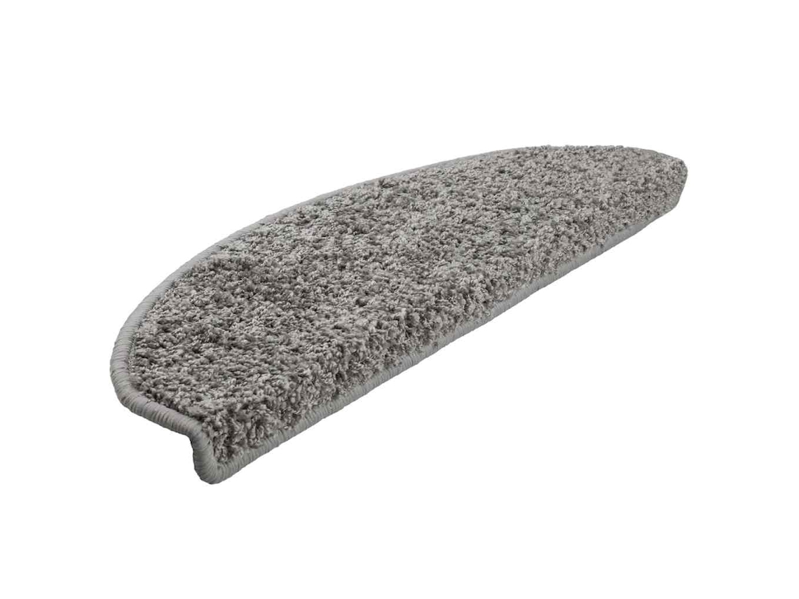 Felpudos Para Escaleras 30 Uds 65x21x4 Cm Gris Semicircular Grande