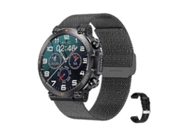Reloj inteligente militar para hombre, resistente, con monitor de ritmo cardíaco y monitor de actividad física para bicicleta eléctrica (contesta y realiza llamadas)