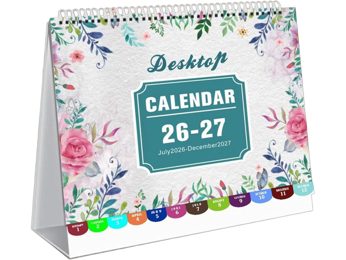 Calendario Mensual 2026, Tamaño De Bolsillo, Decoración De Escritorio, Planificador