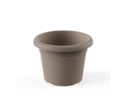 PLASTIKEN TERRA - Maceta Redonda Medida 22 cm 4L Taupe