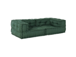 Puff Vidaxl Tejido Verde (140x70x36 Cm)